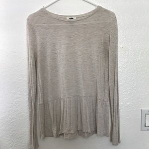 Long Sleeve Peplum Shirt